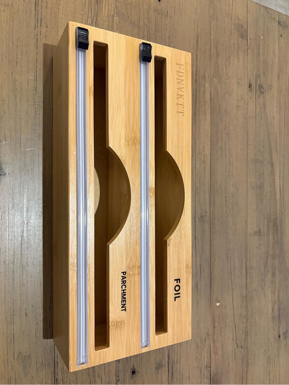 Bamboo Foil & Parchment Storage Dispenser - Natural